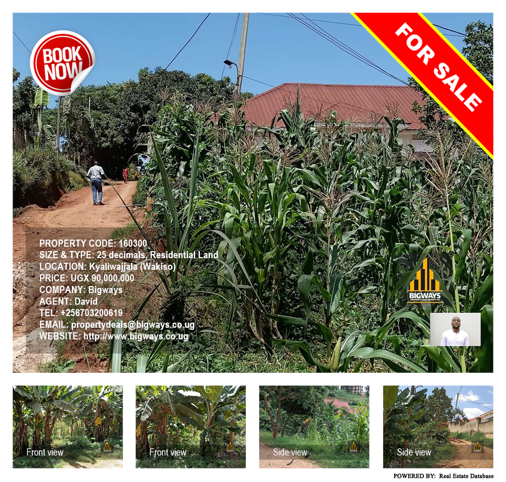 Residential Land  for sale in Kyaliwajjala Wakiso Uganda, code: 160300