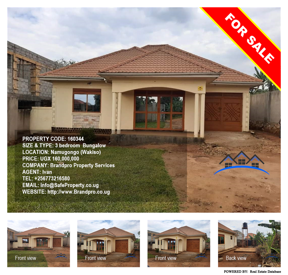 3 bedroom Bungalow  for sale in Namugongo Wakiso Uganda, code: 160344