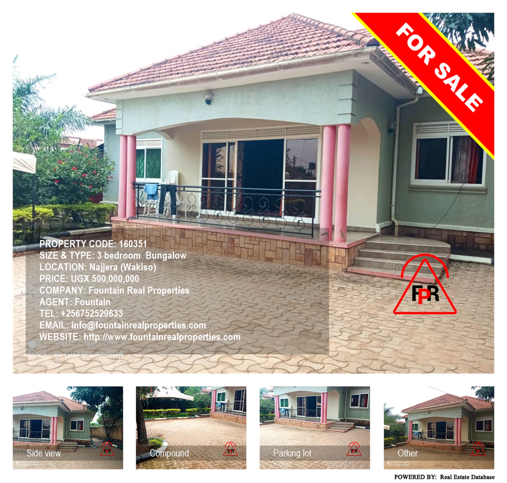 3 bedroom Bungalow  for sale in Najjera Wakiso Uganda, code: 160351