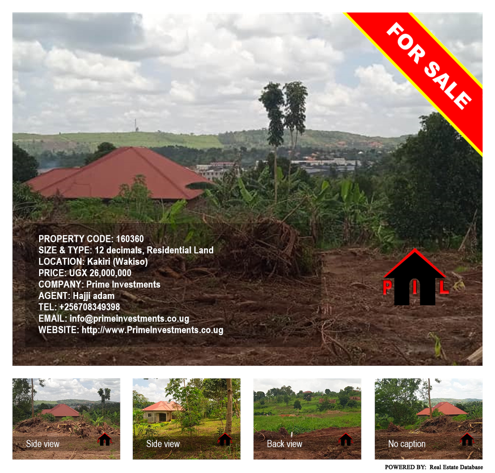 Residential Land  for sale in Kakiri Wakiso Uganda, code: 160360