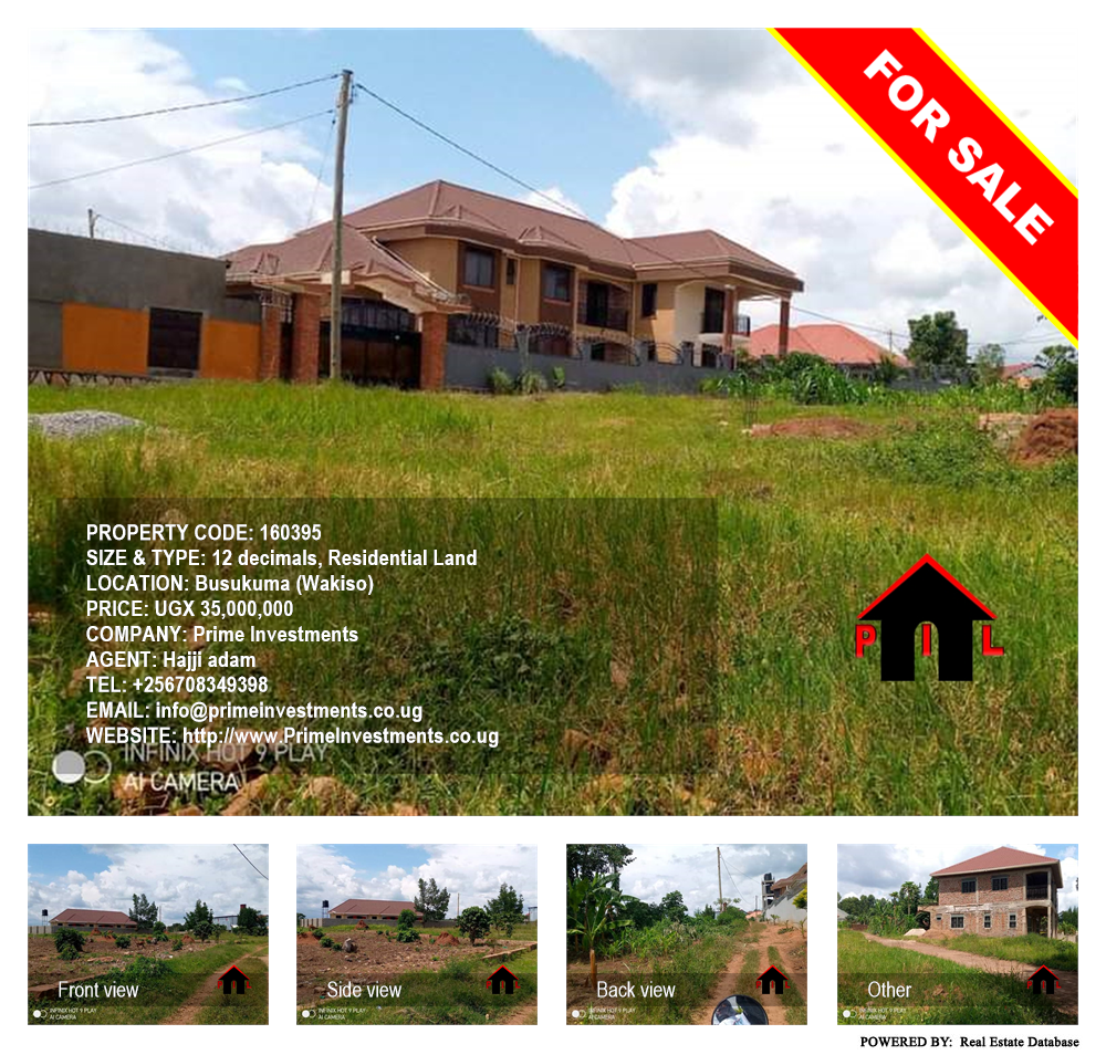 Residential Land  for sale in Busukuma Wakiso Uganda, code: 160395