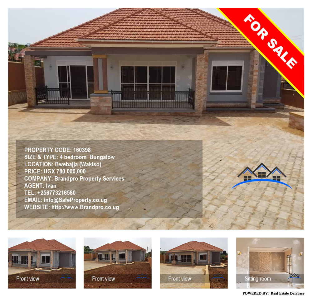 4 bedroom Bungalow  for sale in Bwebajja Wakiso Uganda, code: 160398