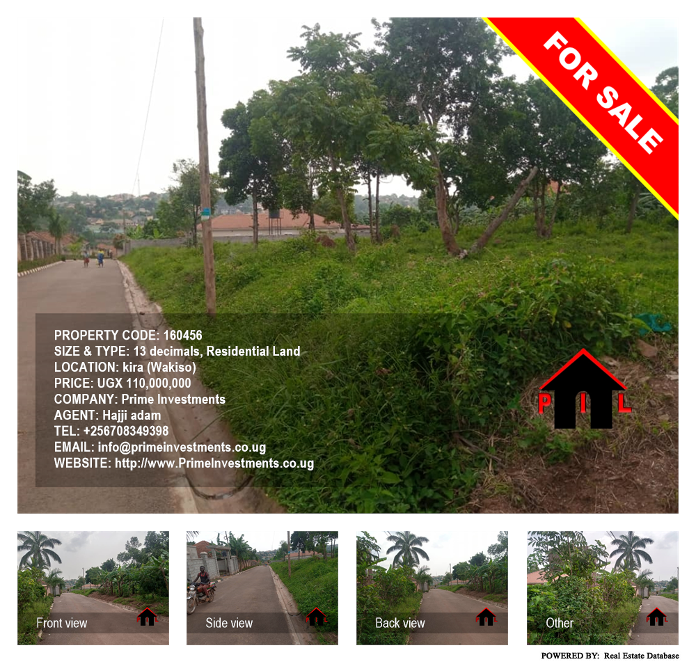 Residential Land  for sale in Kira Wakiso Uganda, code: 160456