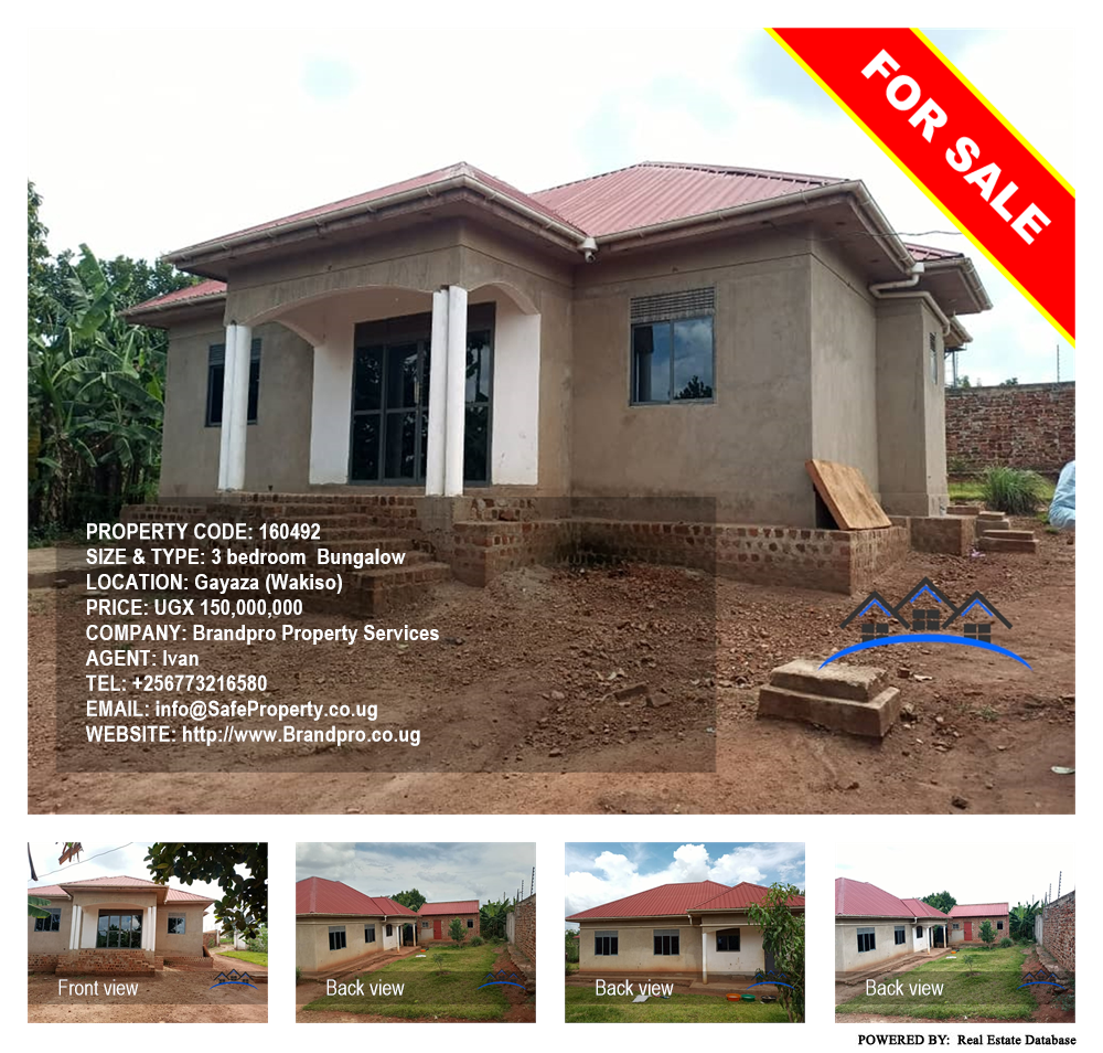 3 bedroom Bungalow  for sale in Gayaza Wakiso Uganda, code: 160492