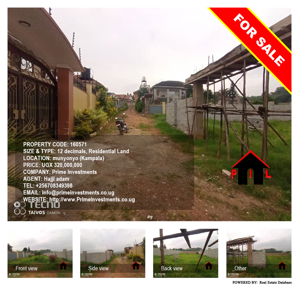 Residential Land  for sale in Munyonyo Kampala Uganda, code: 160571