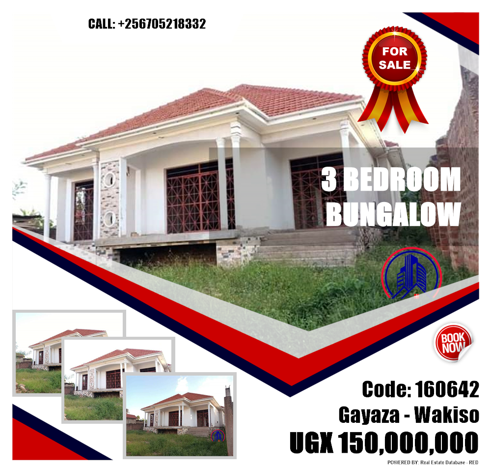 3 bedroom Bungalow  for sale in Gayaza Wakiso Uganda, code: 160642