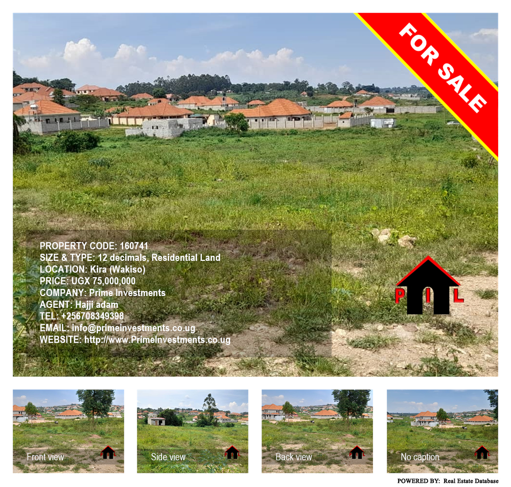 Residential Land  for sale in Kira Wakiso Uganda, code: 160741