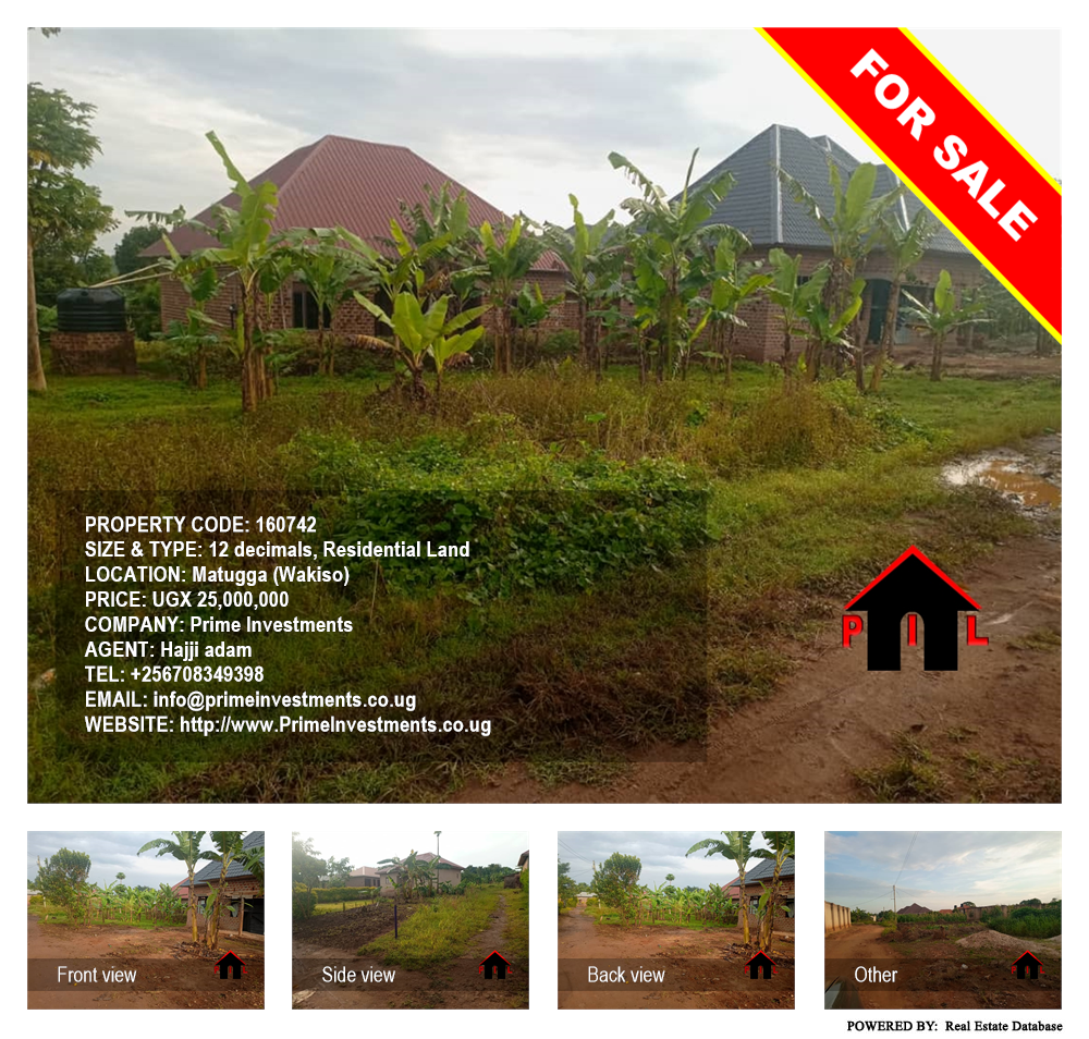 Residential Land  for sale in Matugga Wakiso Uganda, code: 160742