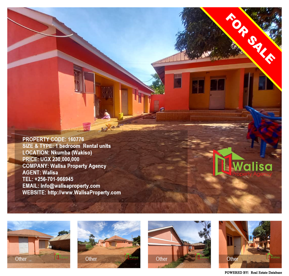 1 bedroom Rental units  for sale in Nkumba Wakiso Uganda, code: 160776