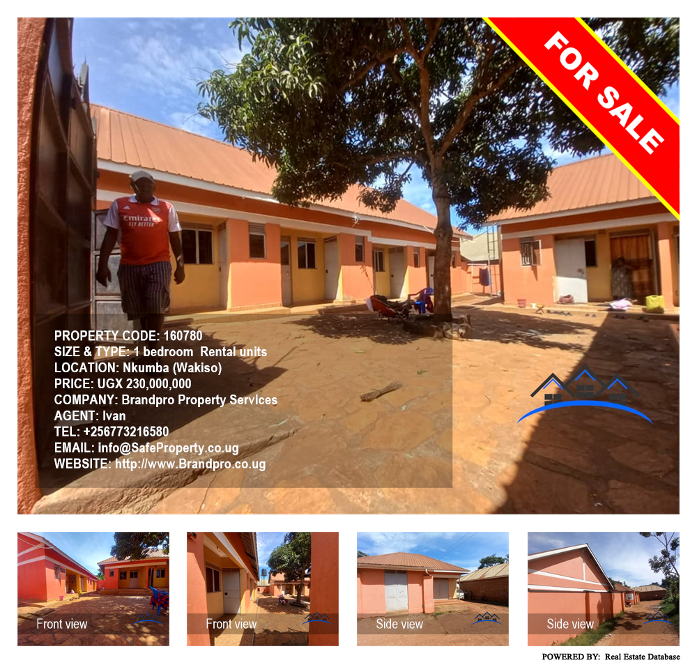 1 bedroom Rental units  for sale in Nkumba Wakiso Uganda, code: 160780