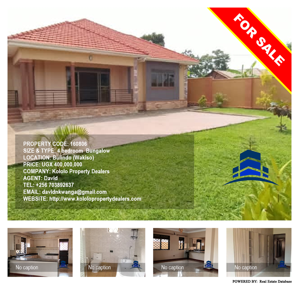 4 bedroom Bungalow  for sale in Bulindo Wakiso Uganda, code: 160806