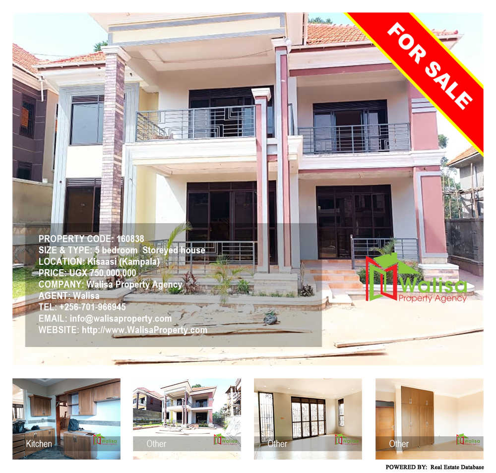 5 bedroom Storeyed house  for sale in Kisaasi Kampala Uganda, code: 160838