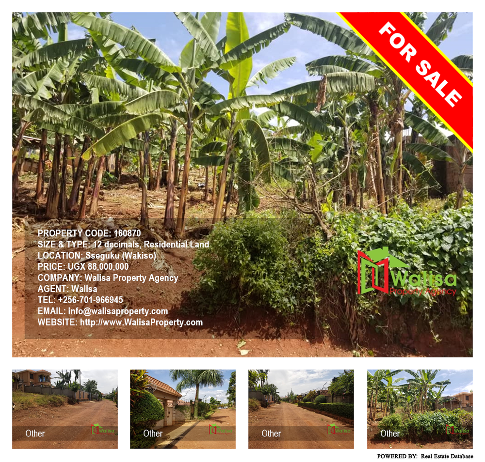 Residential Land  for sale in Seguku Wakiso Uganda, code: 160870