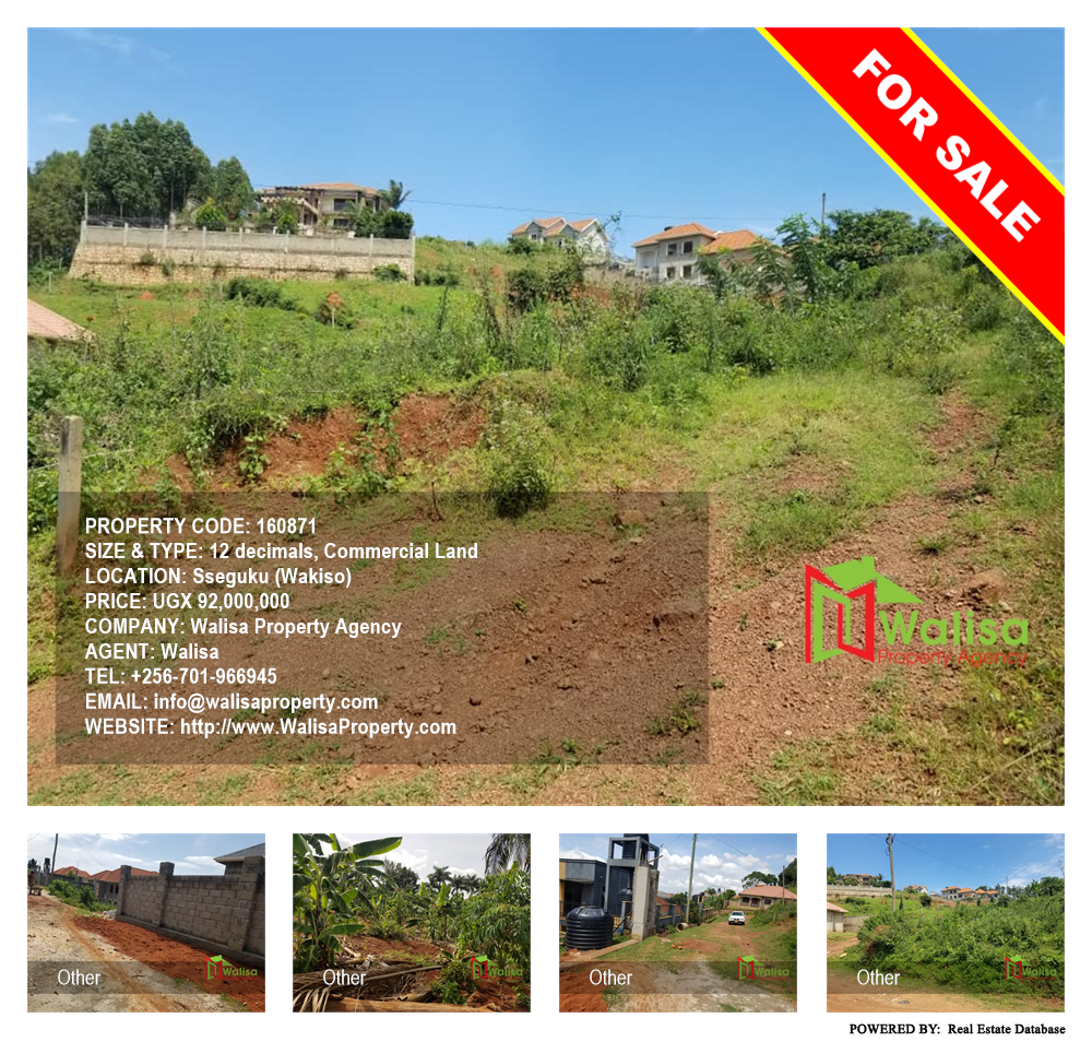 Commercial Land  for sale in Seguku Wakiso Uganda, code: 160871