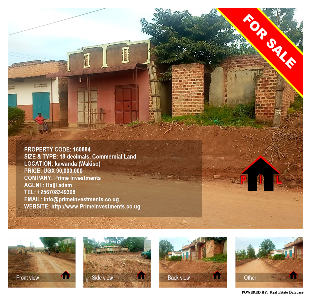 Commercial Land  for sale in Kawanda Wakiso Uganda, code: 160884