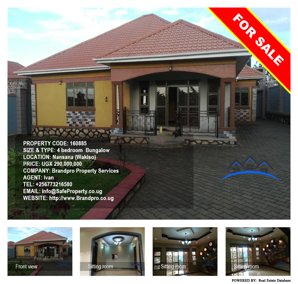 4 bedroom Bungalow  for sale in Nansana Wakiso Uganda, code: 160885