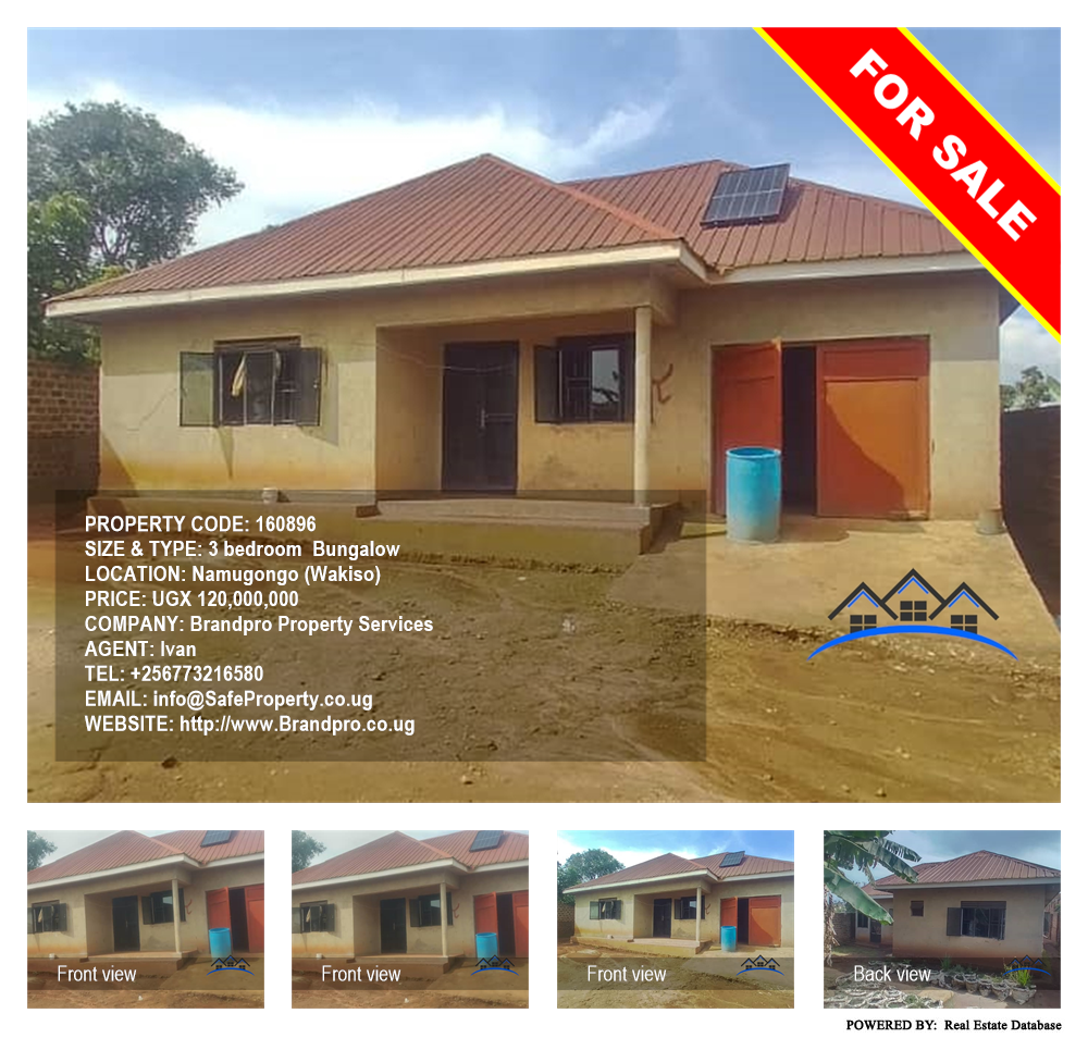 3 bedroom Bungalow  for sale in Namugongo Wakiso Uganda, code: 160896