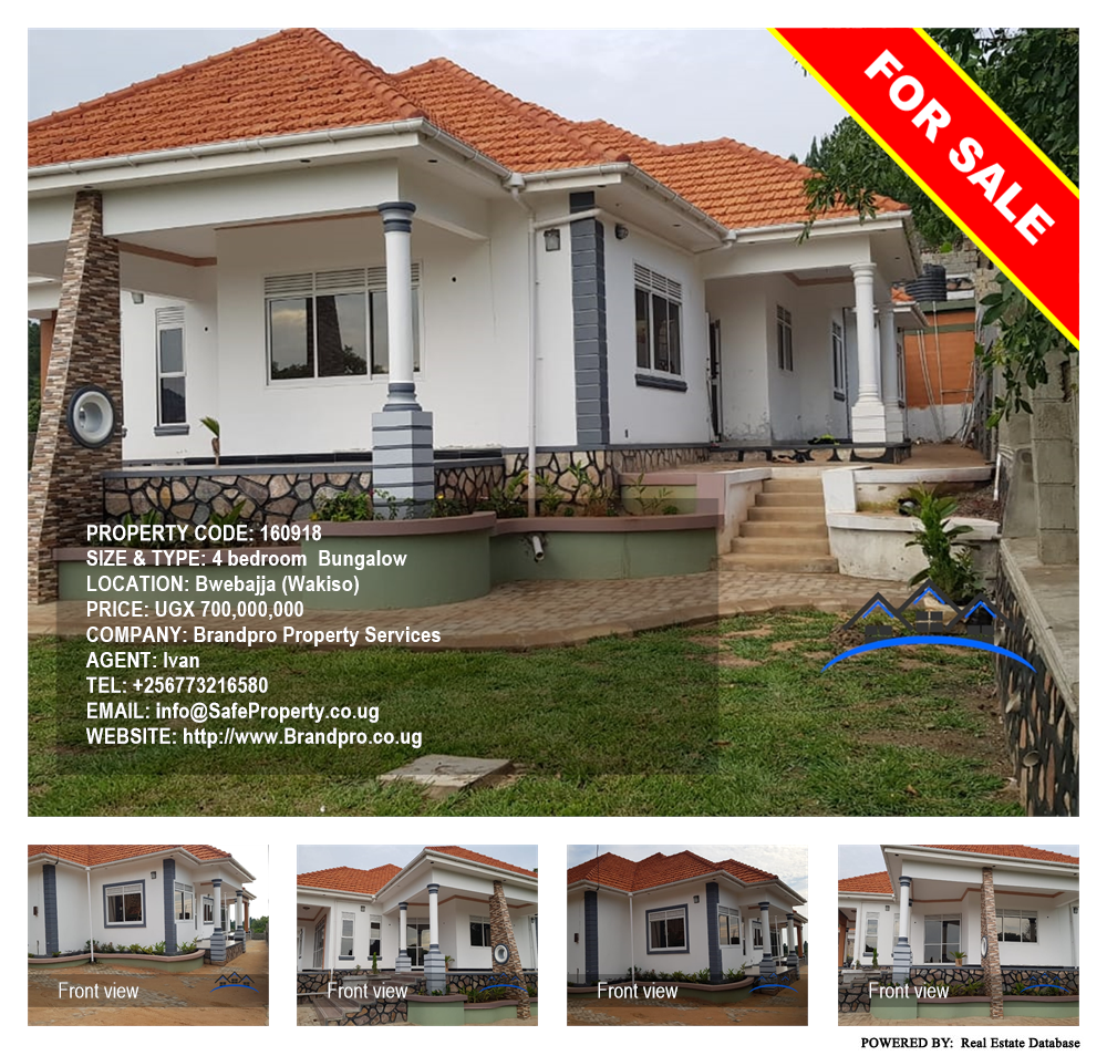 4 bedroom Bungalow  for sale in Bwebajja Wakiso Uganda, code: 160918