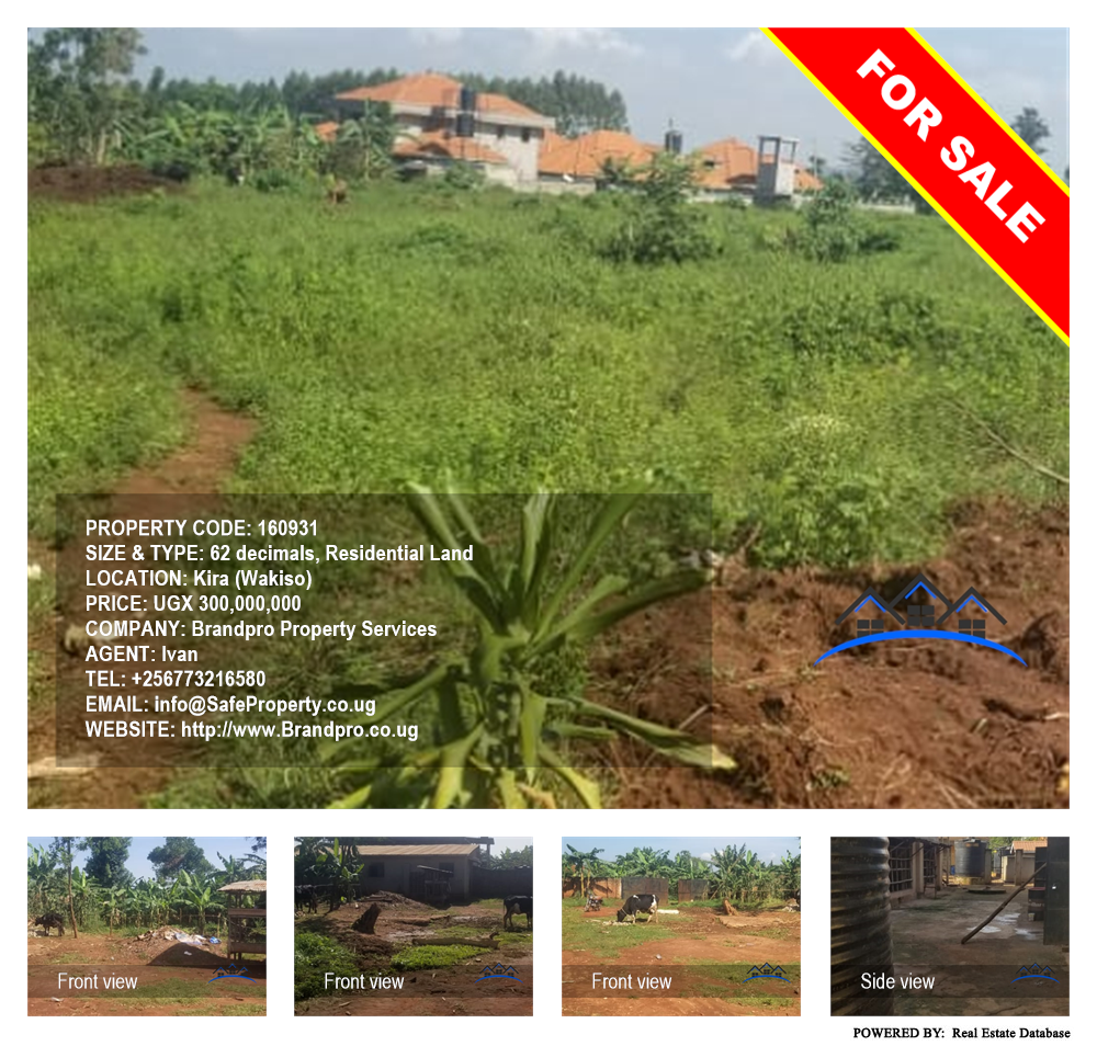 Residential Land  for sale in Kira Wakiso Uganda, code: 160931