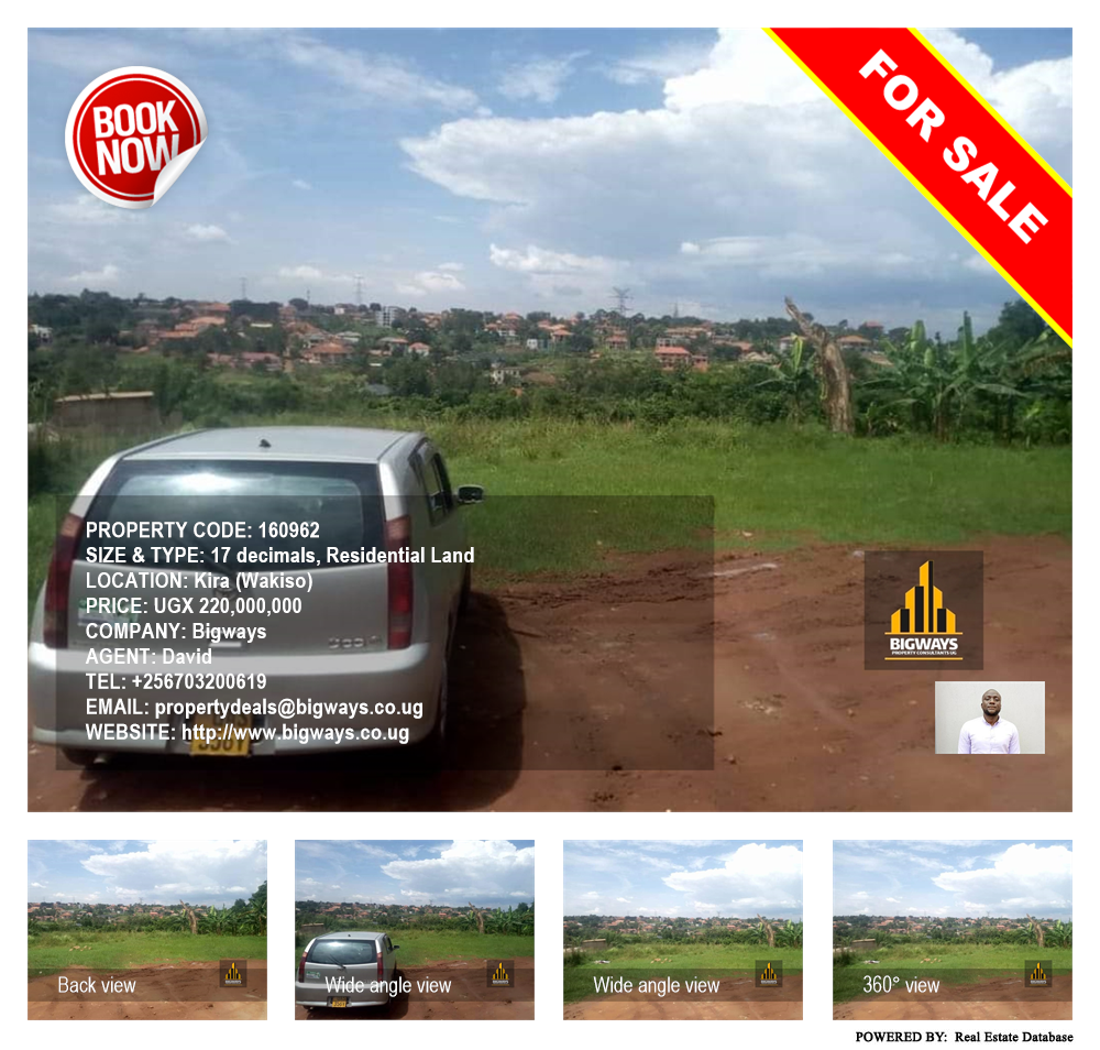 Residential Land  for sale in Kira Wakiso Uganda, code: 160962