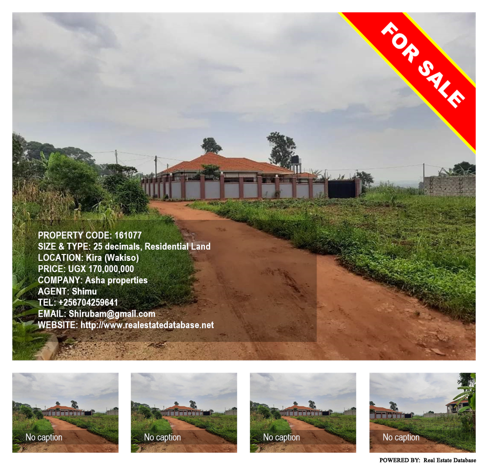 Residential Land  for sale in Kira Wakiso Uganda, code: 161077