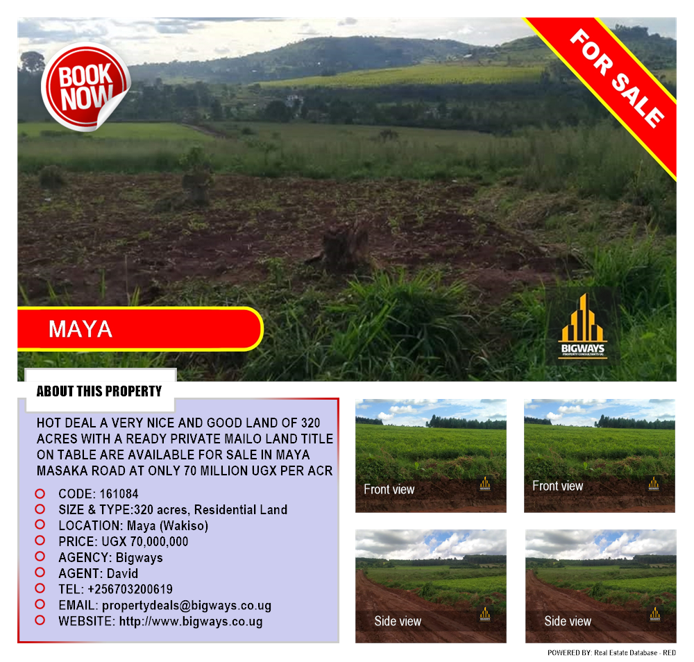 Residential Land  for sale in Maya Wakiso Uganda, code: 161084