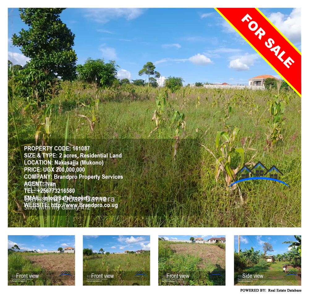 Residential Land  for sale in Nakassajja Mukono Uganda, code: 161087