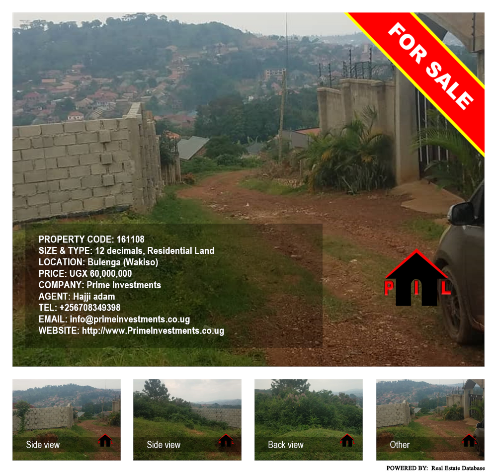 Residential Land  for sale in Bulenga Wakiso Uganda, code: 161108