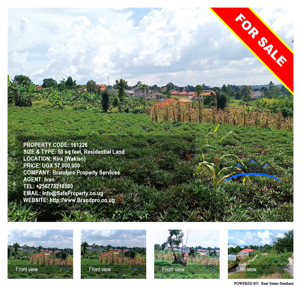 Residential Land  for sale in Kira Wakiso Uganda, code: 161226