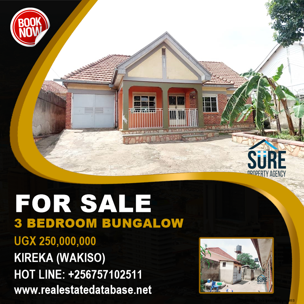 3 bedroom Bungalow  for sale in Kireka Wakiso Uganda, code: 161238