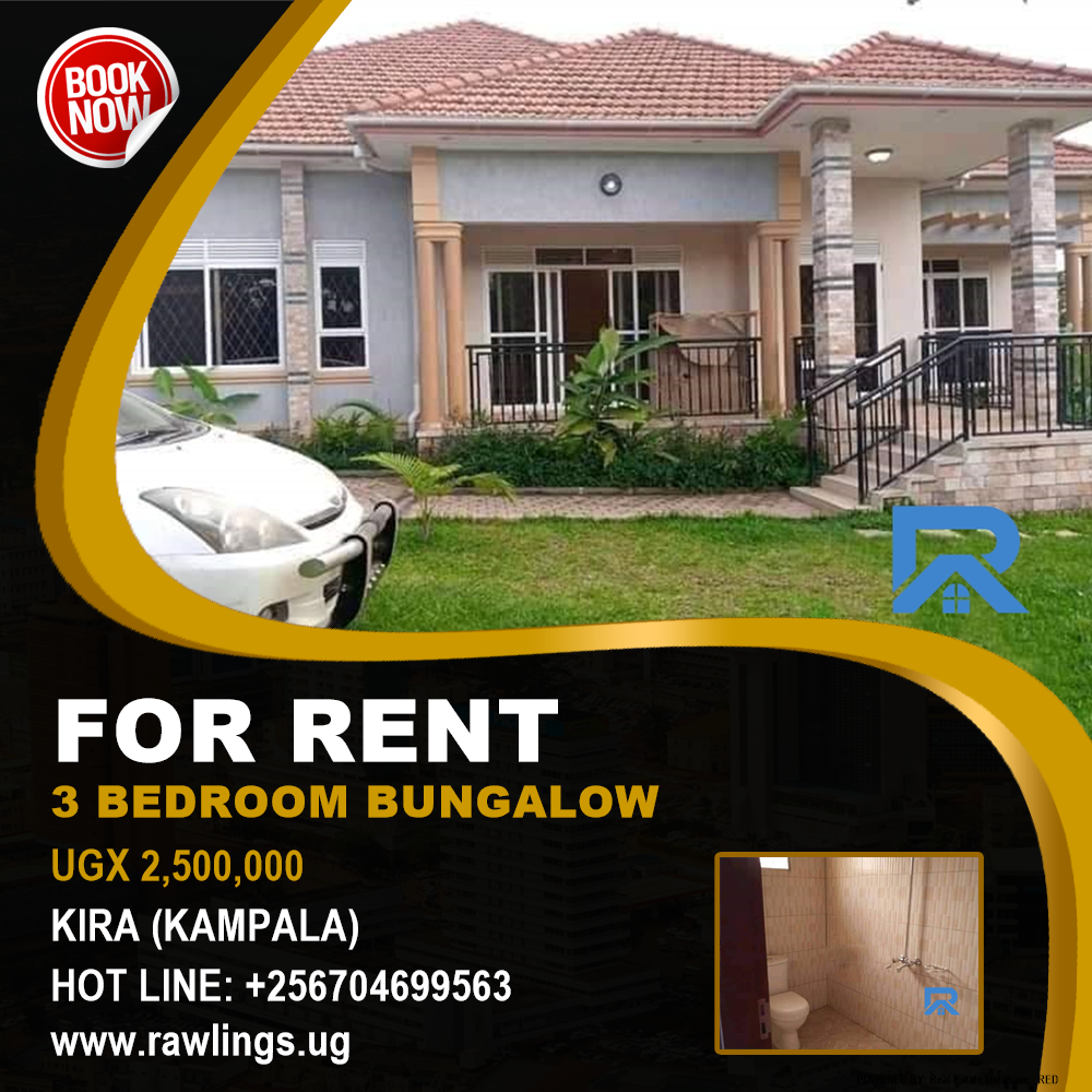 3 bedroom Bungalow  for rent in Kira Kampala Uganda, code: 161242