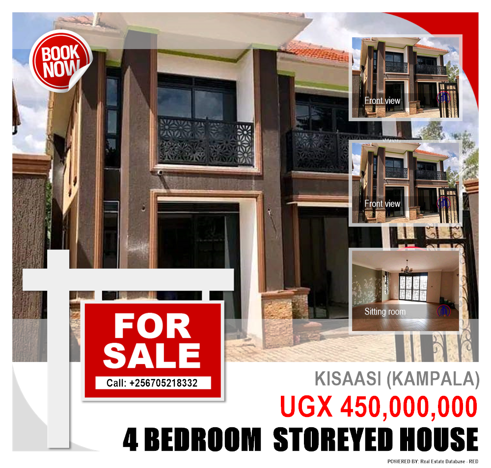 4 bedroom Storeyed house  for sale in Kisaasi Kampala Uganda, code: 161244