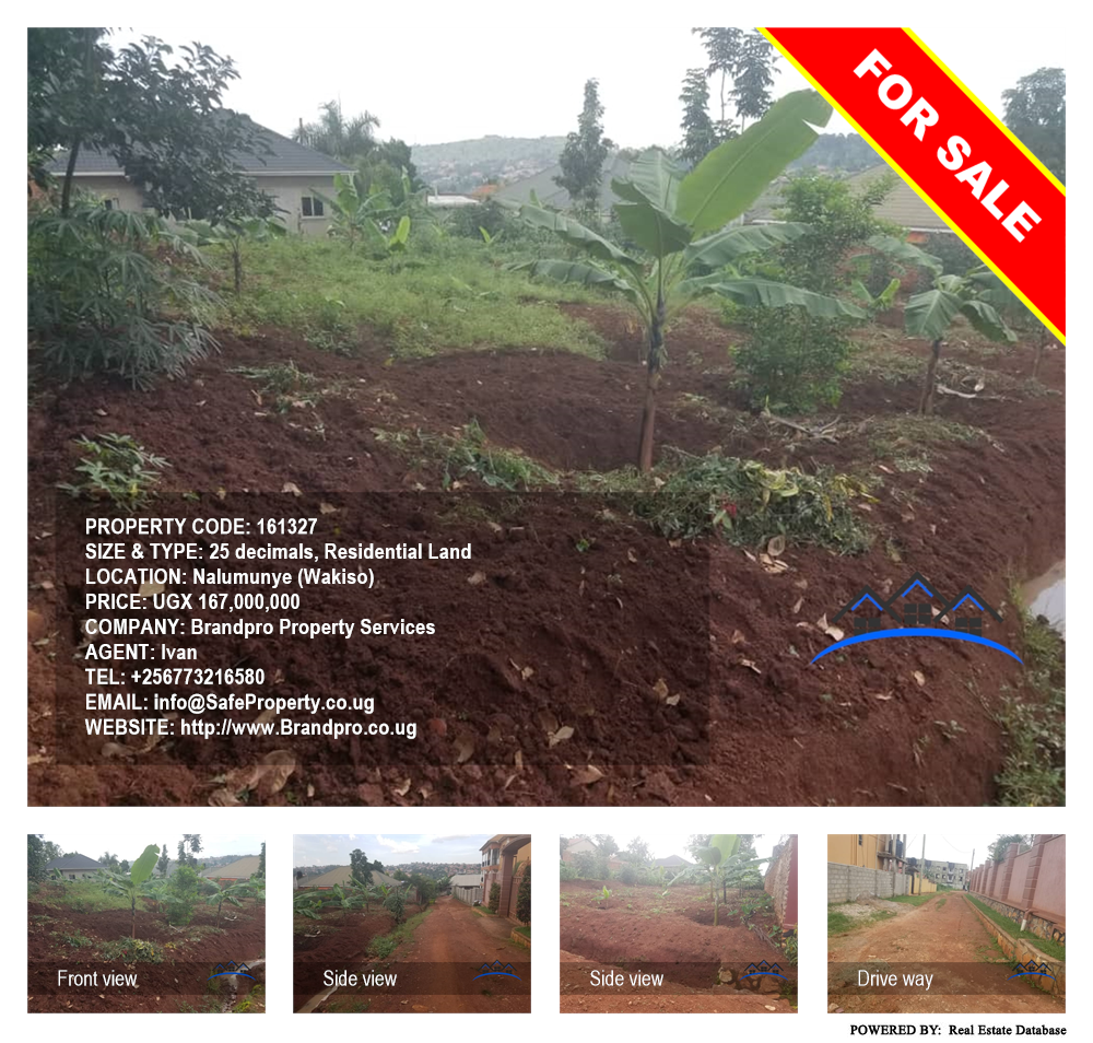 Residential Land  for sale in Nalumunye Wakiso Uganda, code: 161327