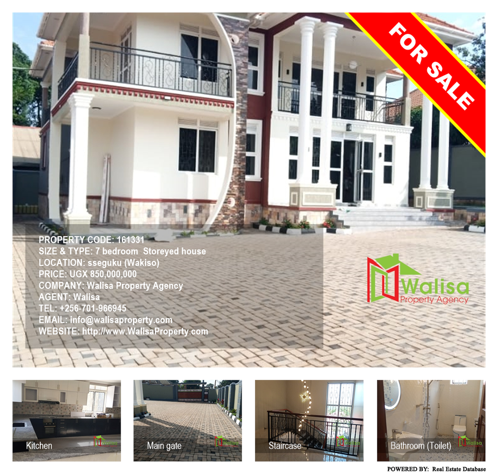 7 bedroom Storeyed house  for sale in Seguku Wakiso Uganda, code: 161331