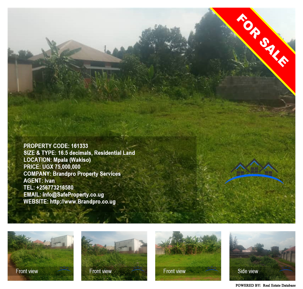 Residential Land  for sale in Mpala Wakiso Uganda, code: 161333