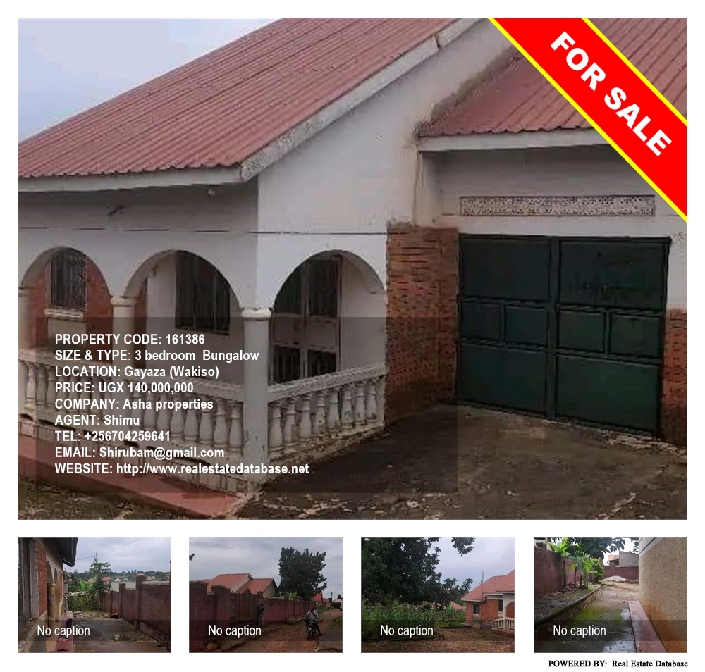 3 bedroom Bungalow  for sale in Gayaza Wakiso Uganda, code: 161386