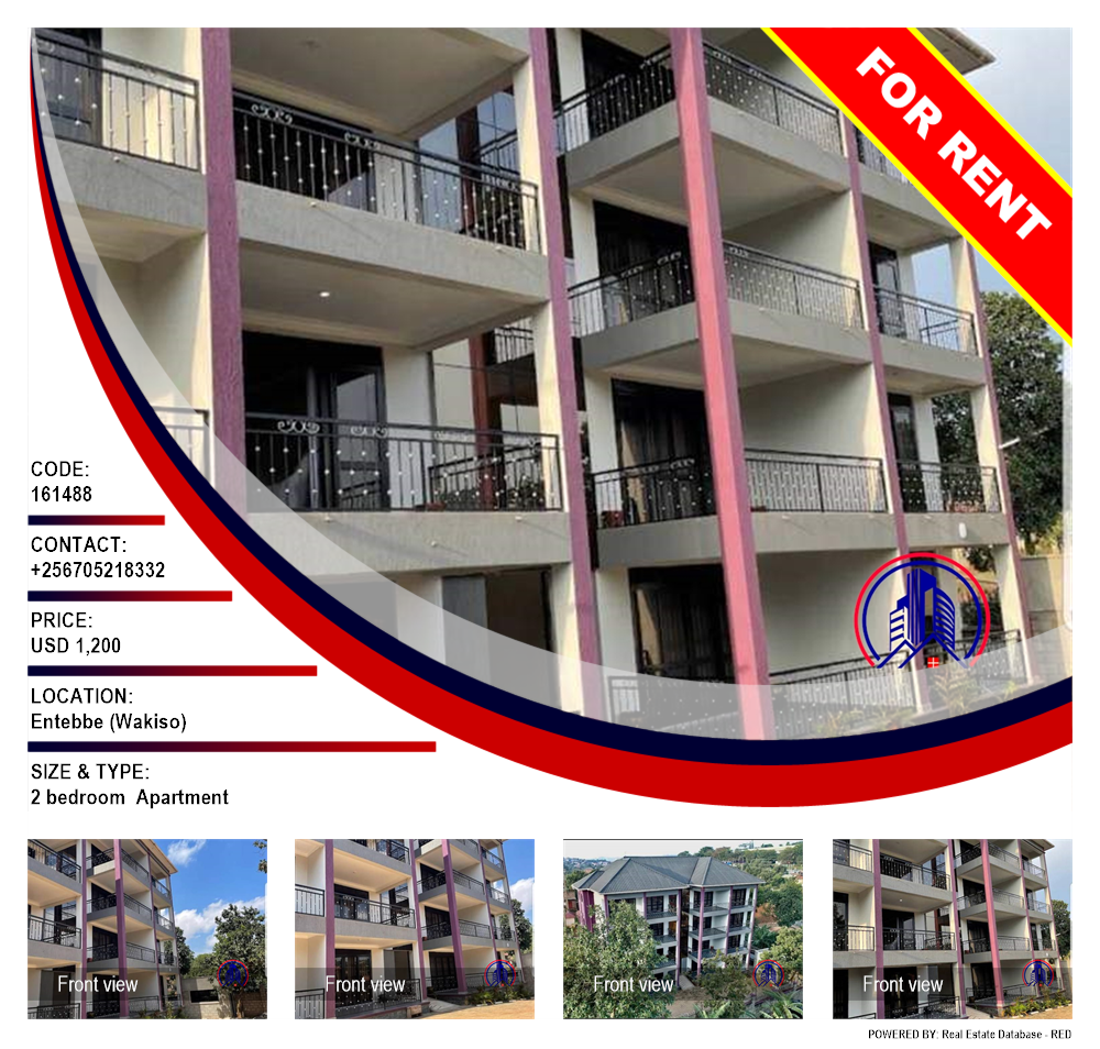 2 bedroom Apartment  for rent in Entebbe Wakiso Uganda, code: 161488