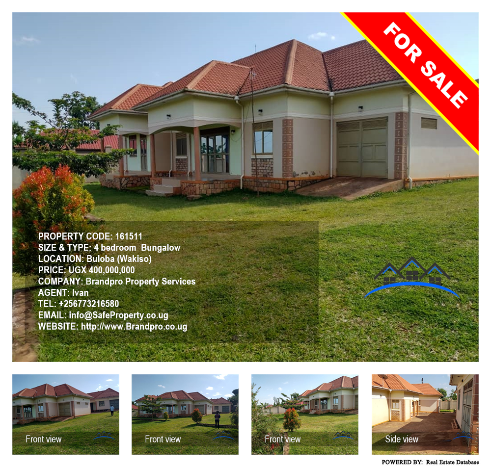 4 bedroom Bungalow  for sale in Buloba Wakiso Uganda, code: 161511