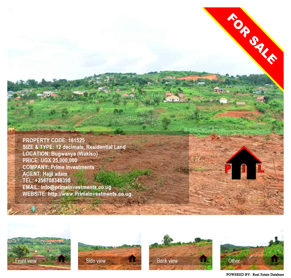 Residential Land  for sale in Bugwanya Wakiso Uganda, code: 161525