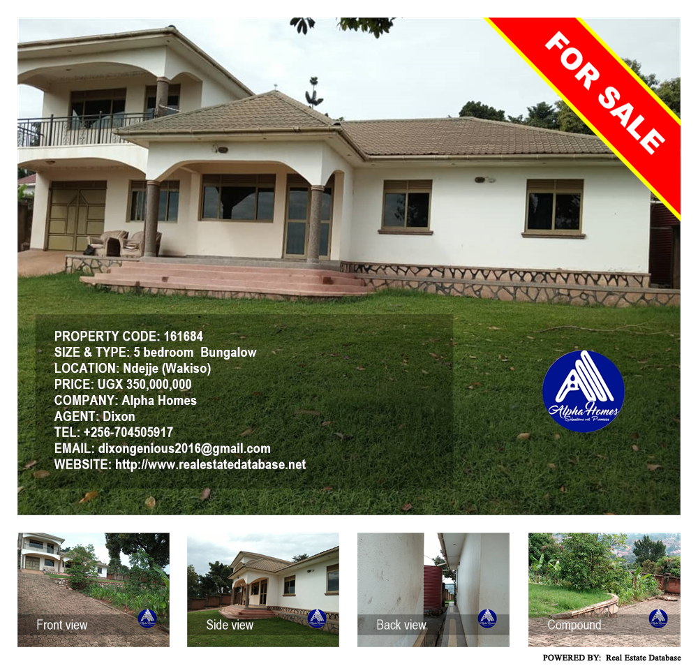 5 bedroom Bungalow  for sale in Ndejje Wakiso Uganda, code: 161684