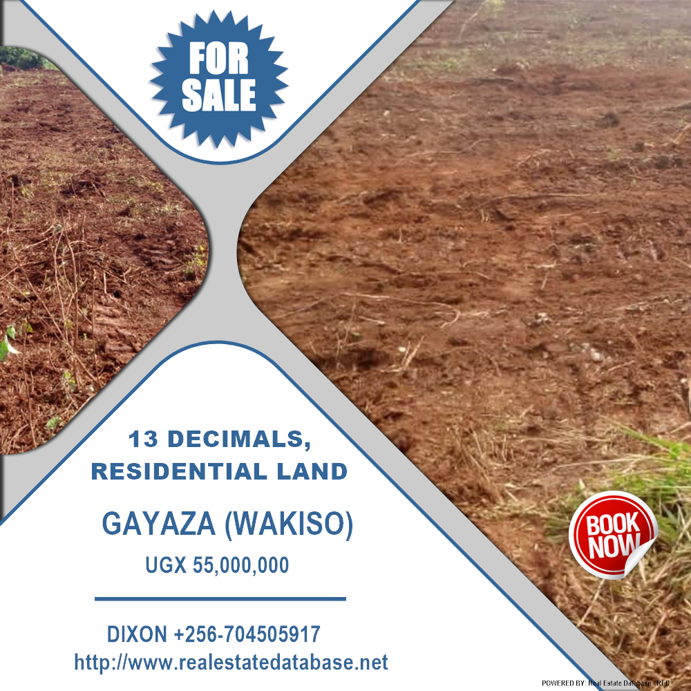 Residential Land  for sale in Gayaza Wakiso Uganda, code: 161687