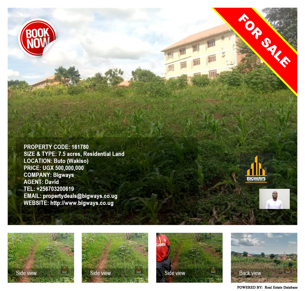 Residential Land  for sale in Buto Wakiso Uganda, code: 161780