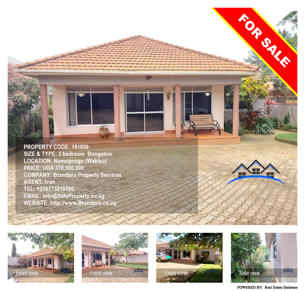 3 bedroom Bungalow  for sale in Namugongo Wakiso Uganda, code: 161856