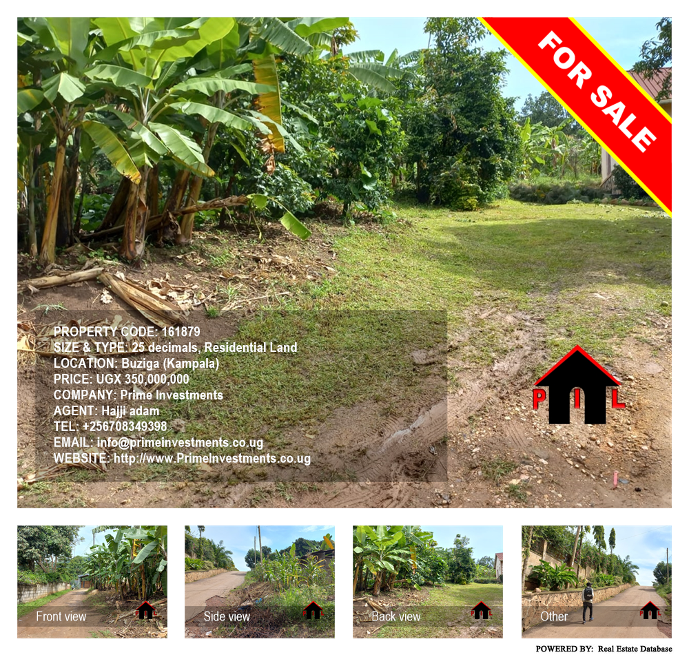 Residential Land  for sale in Buziga Kampala Uganda, code: 161879