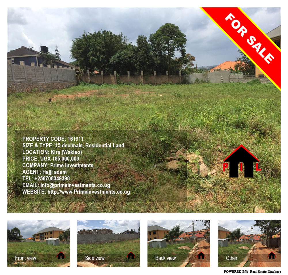 Residential Land  for sale in Kira Wakiso Uganda, code: 161911