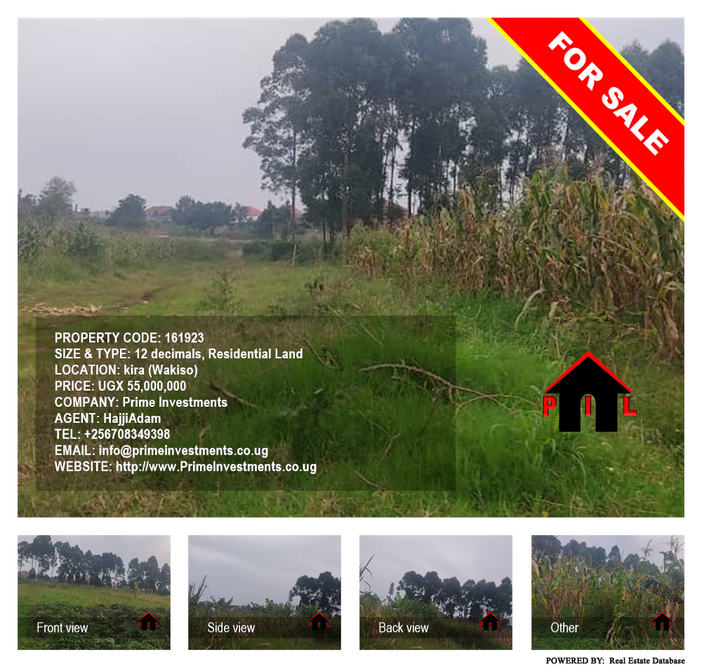 Residential Land  for sale in Kira Wakiso Uganda, code: 161923