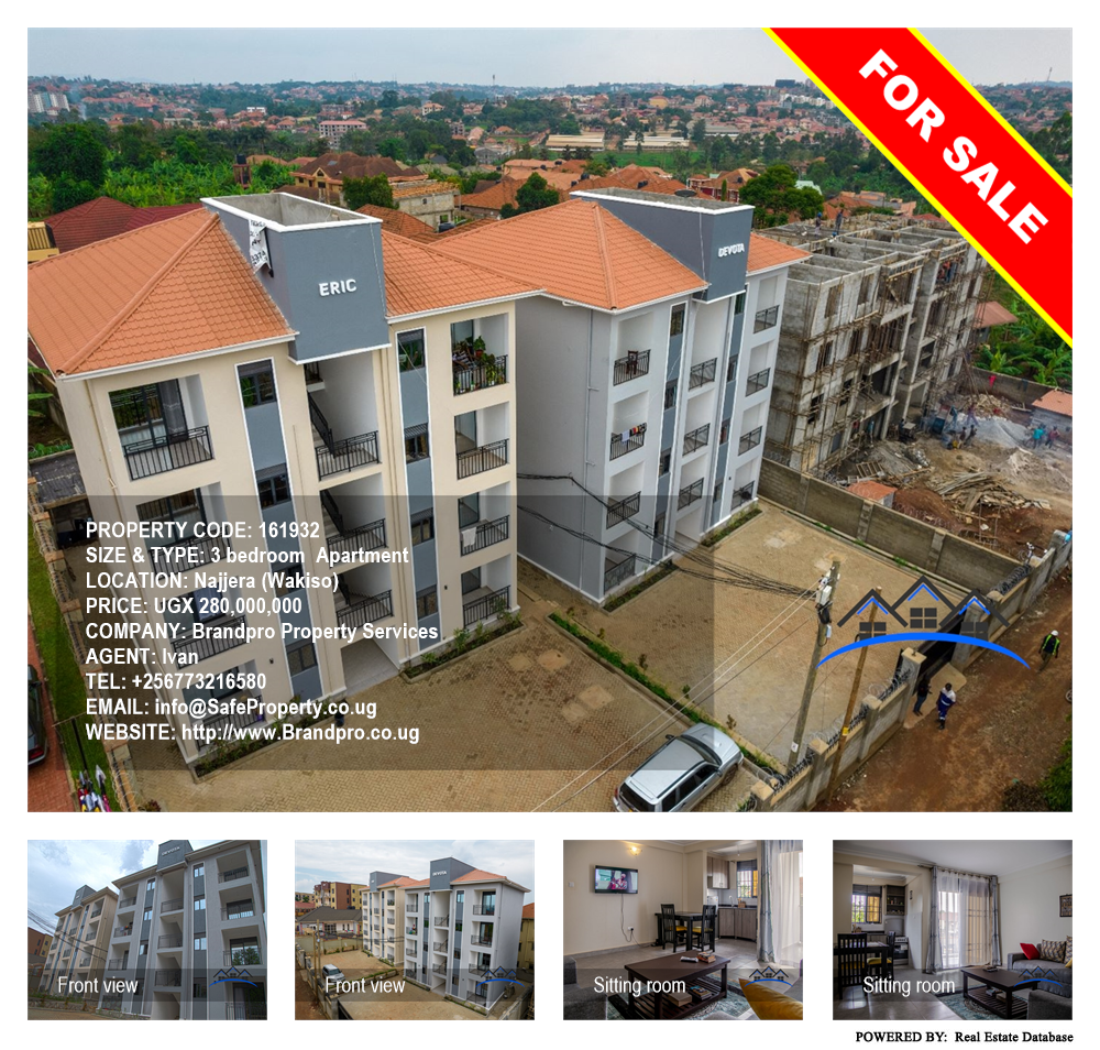 3 bedroom Apartment  for sale in Najjera Wakiso Uganda, code: 161932