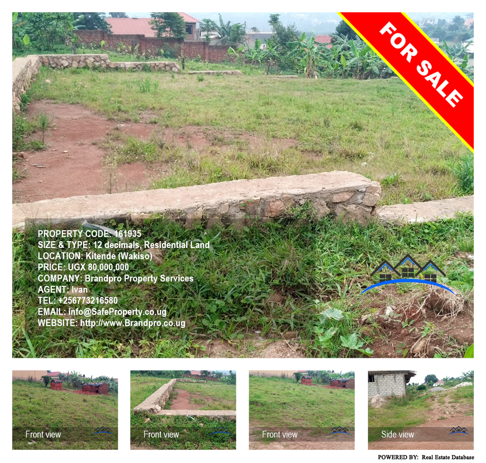 Residential Land  for sale in Kitende Wakiso Uganda, code: 161935