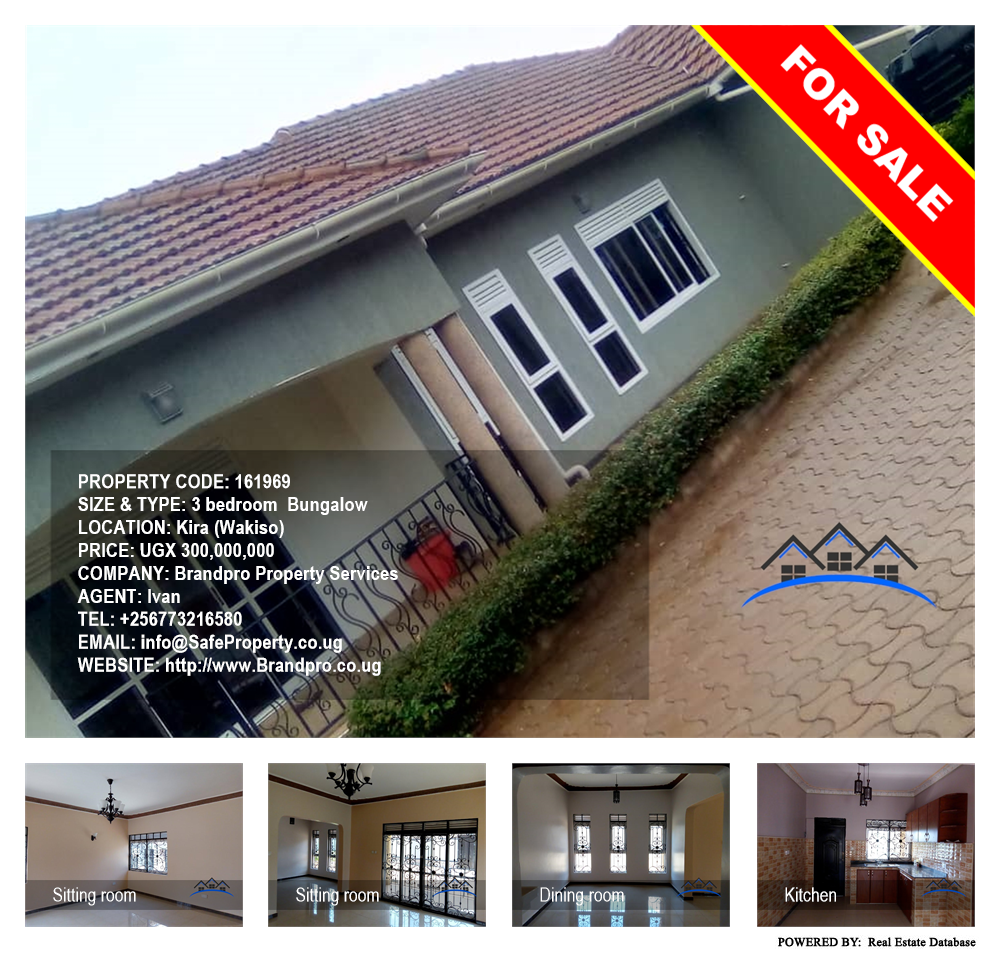 3 bedroom Bungalow  for sale in Kira Wakiso Uganda, code: 161969