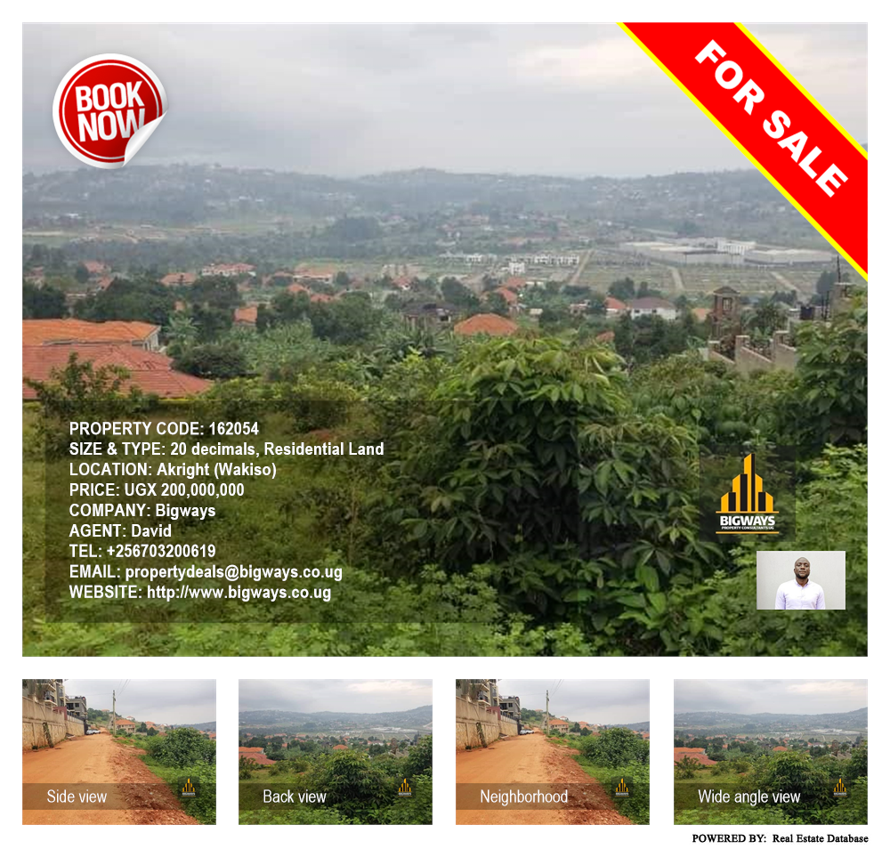 Residential Land  for sale in Akright Wakiso Uganda, code: 162054